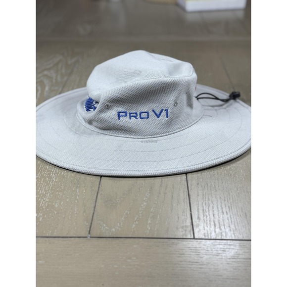 Titleist Hat Boonie One Size Gray Pro V1 FJ Golf Wide Brim Mens Sun Hat - Picture 2 of 8